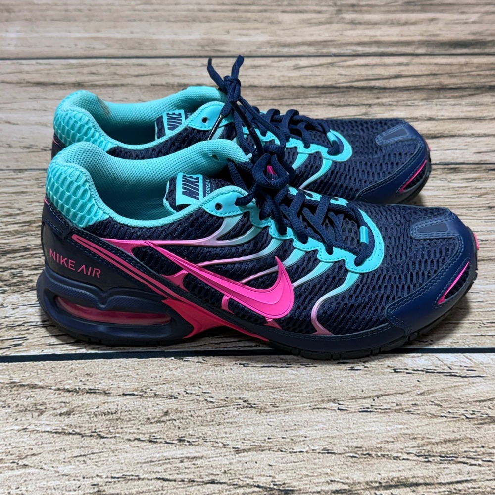 Nike Air Torch 4 Running Shoes Womens 10 Navy Pink Teal CN2160-400 Sneakers